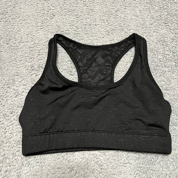 Zyia Sports Bra Womens Small Black mesh Running Active - Picture 1 of 7